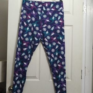 LuLaRoe Disney Inspired Nightmare Before Christmas Oogics boys leggings size TC2